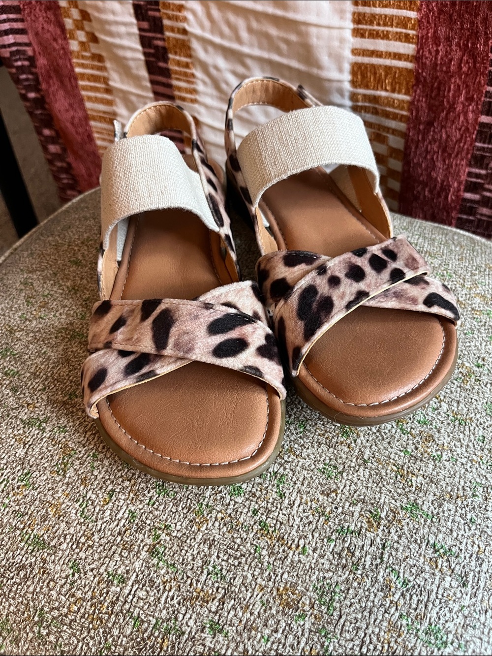 boc Natural Leopard Print Women’s Sandals